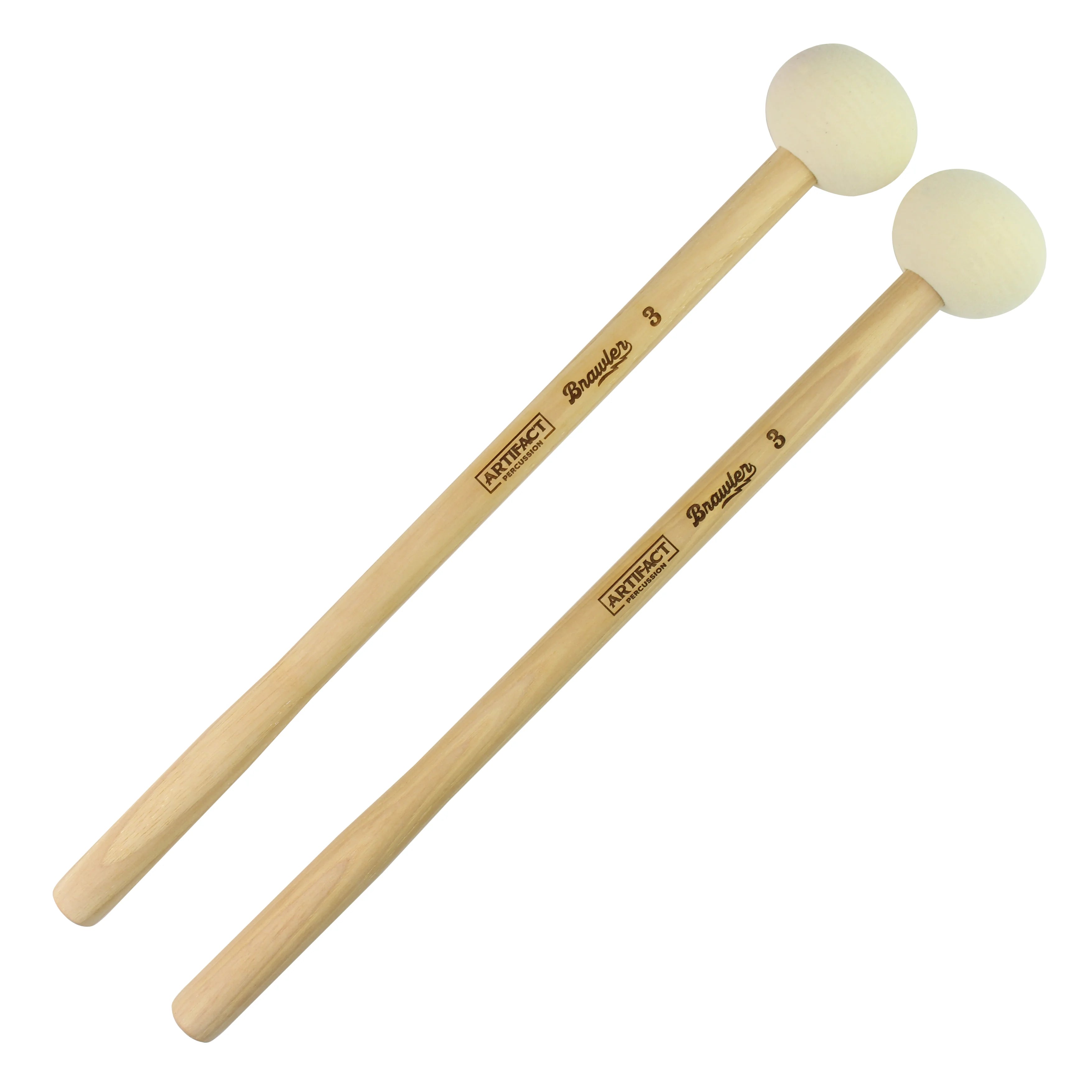 Brawler 3 | Marching Bass Drum Mallets | 26-28" Drums