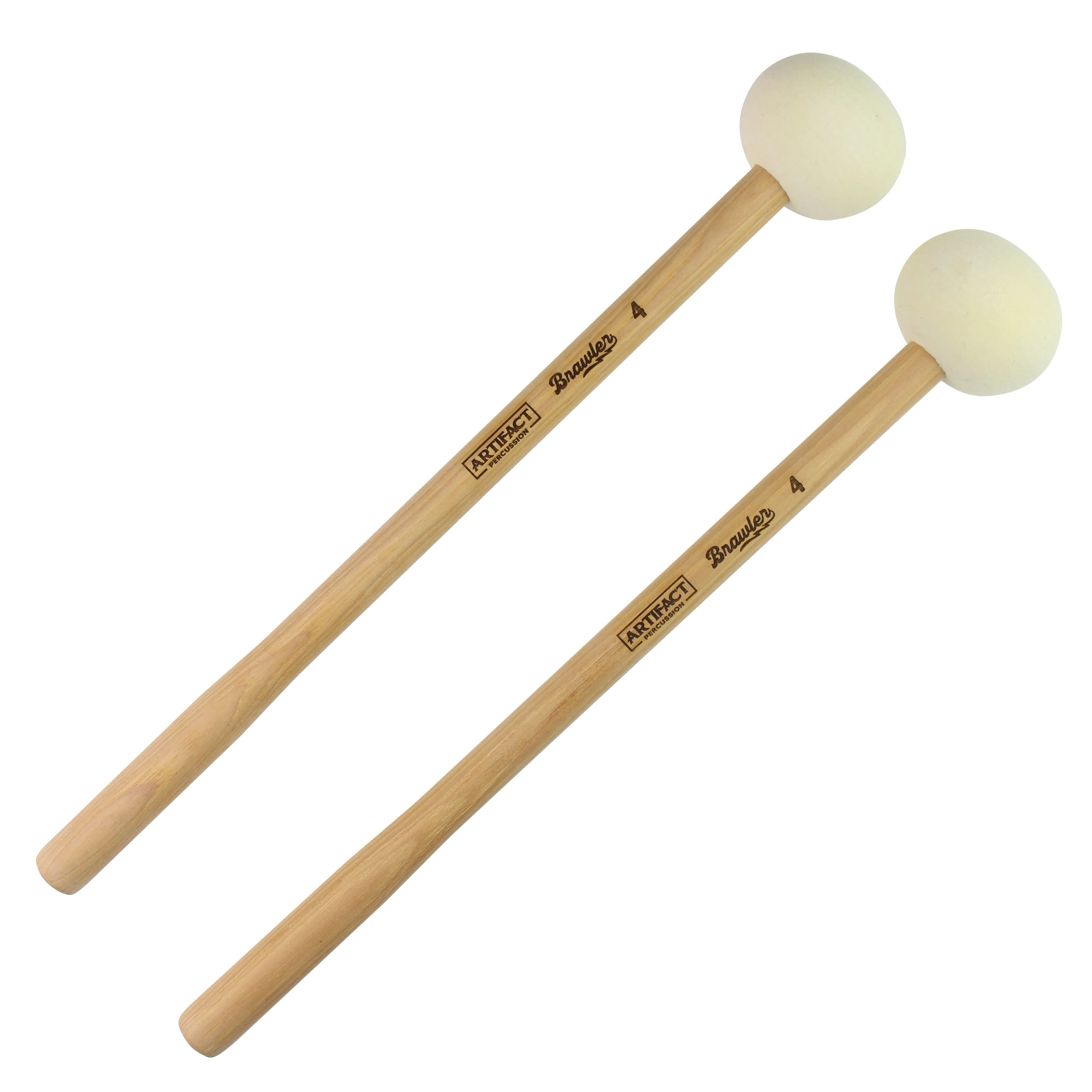 Brawler 4 | Marching Bass Drum Mallets | 28-32" Drums