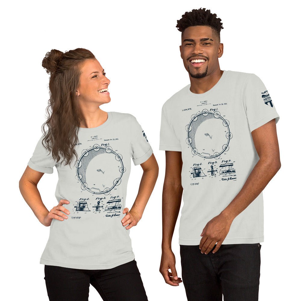 Merch - Barry Tambourine Patent Tee | Short - Sleeve Unisex - Artifact Percussion