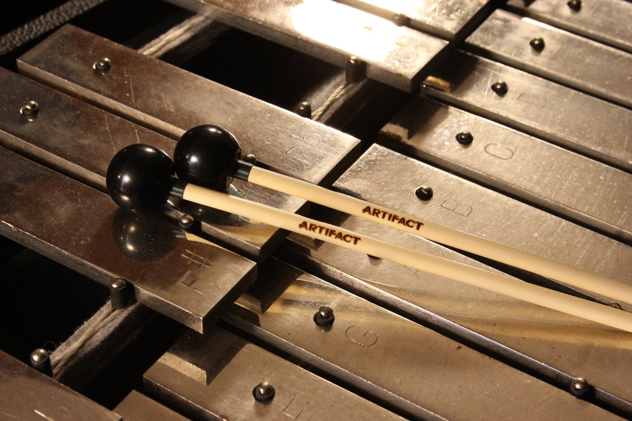 Glockenspiel Mallets - Hercules | 1" Phenolic w/ Brass Insert | Very Hard - Artifact Percussion