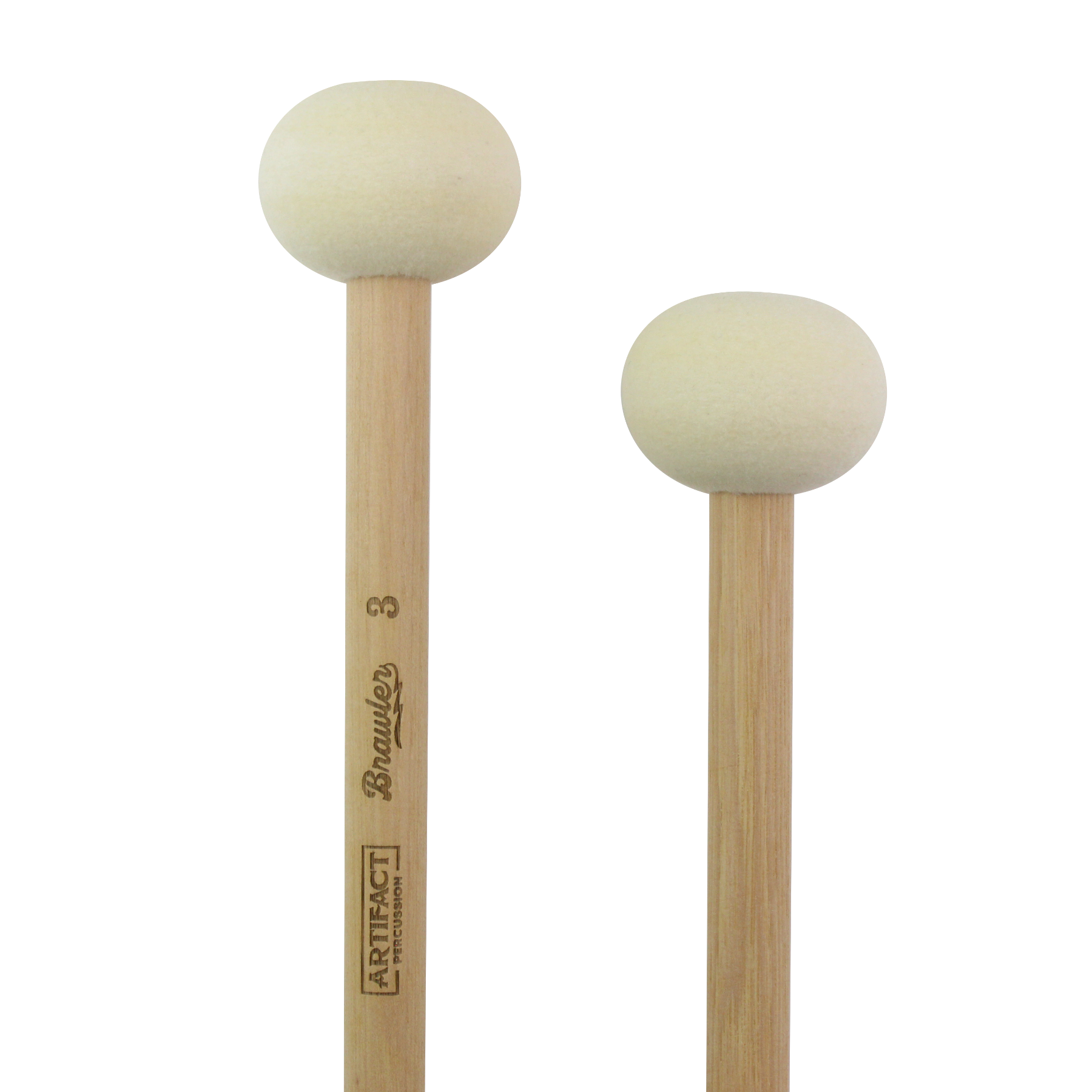 Brawler 3 | Marching Bass Drum Mallets | 26-28" Drums