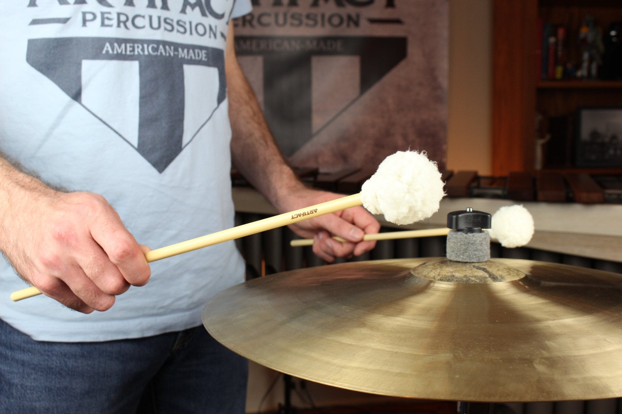 Cymbal Mallets - Dauntless | Light Rollers (one pair) - Artifact Percussion