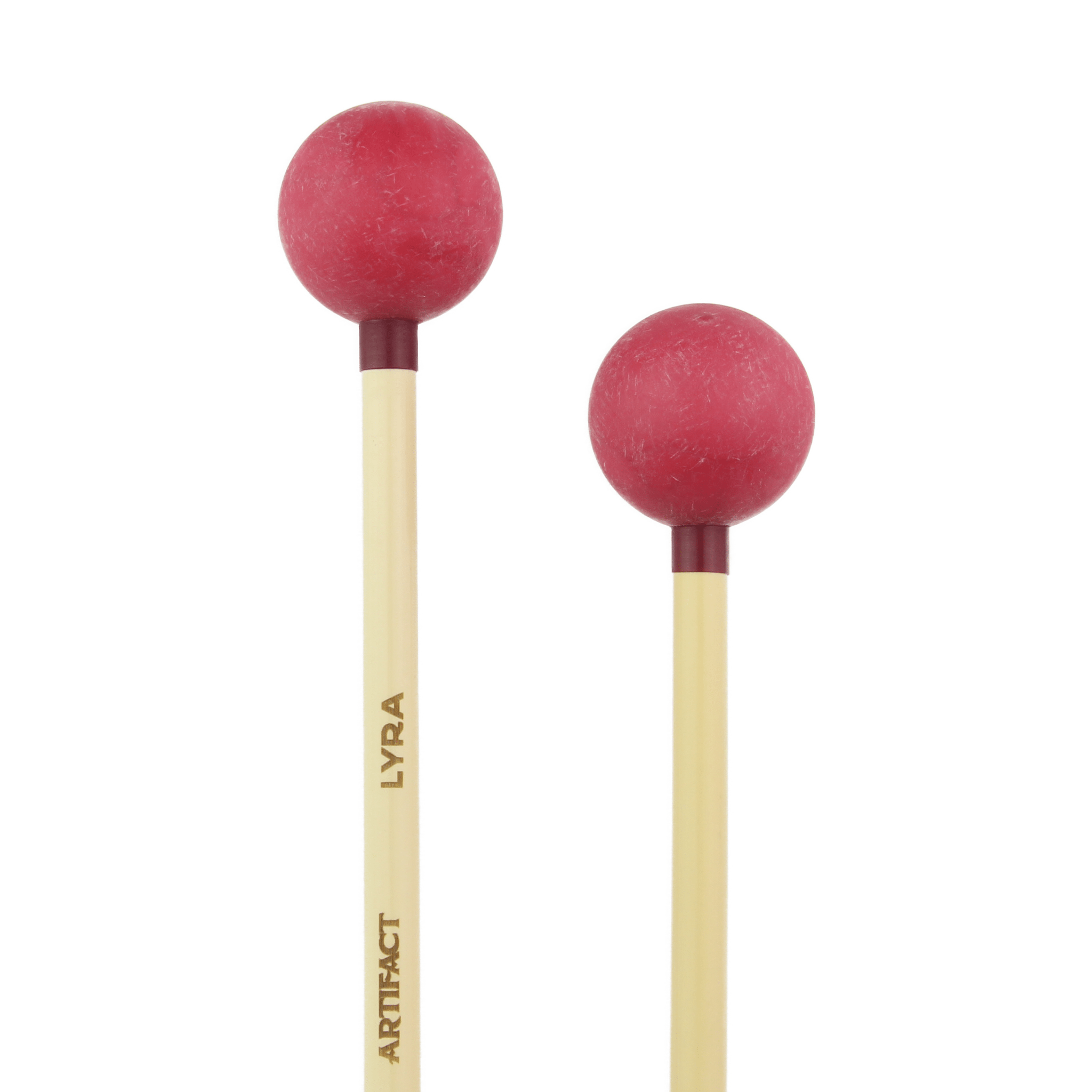 Xylophone Mallets - Lyra | 1 1/4" Hybrid Rubber | Med. to Hard | Xylophone Mallets - Artifact Percussion