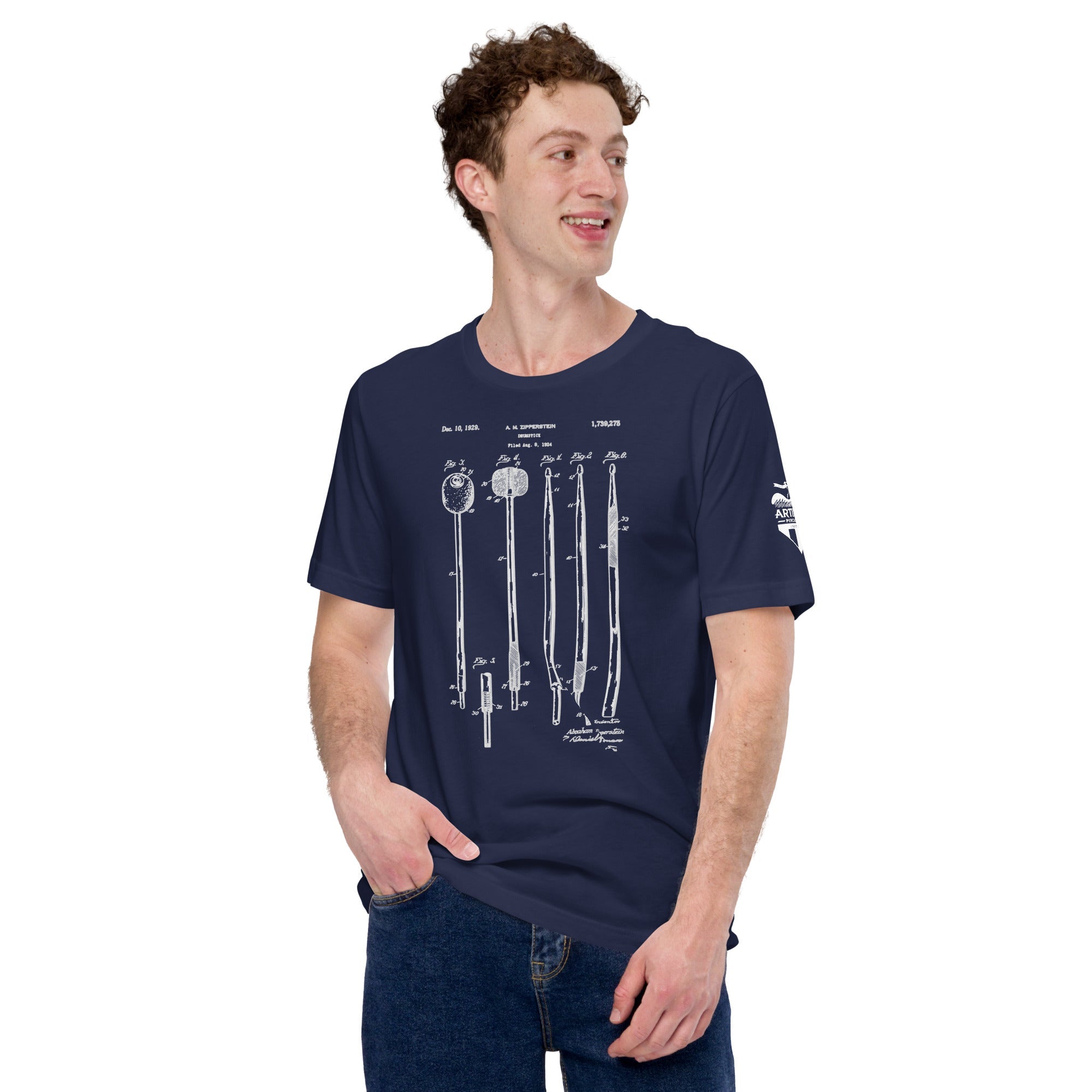 Merch - Zipperstein Mallet Patent Tee | Short - Sleeve Unisex - Artifact Percussion