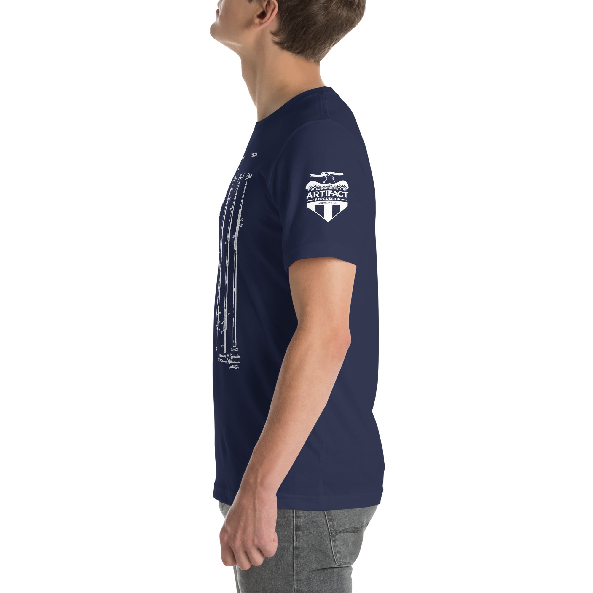 Merch - Zipperstein Mallet Patent Tee | Short - Sleeve Unisex - Artifact Percussion