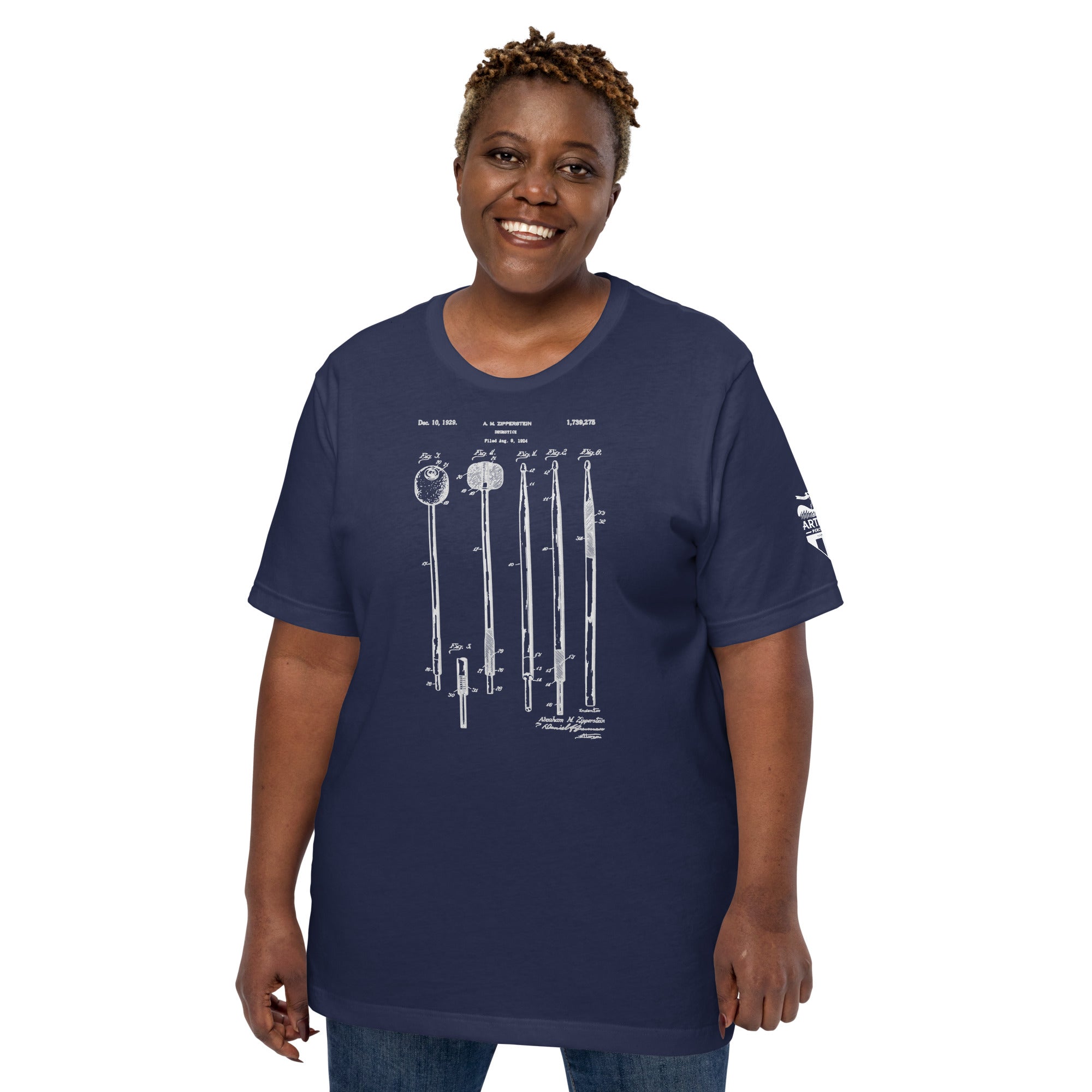 Merch - Zipperstein Mallet Patent Tee | Short - Sleeve Unisex - Artifact Percussion