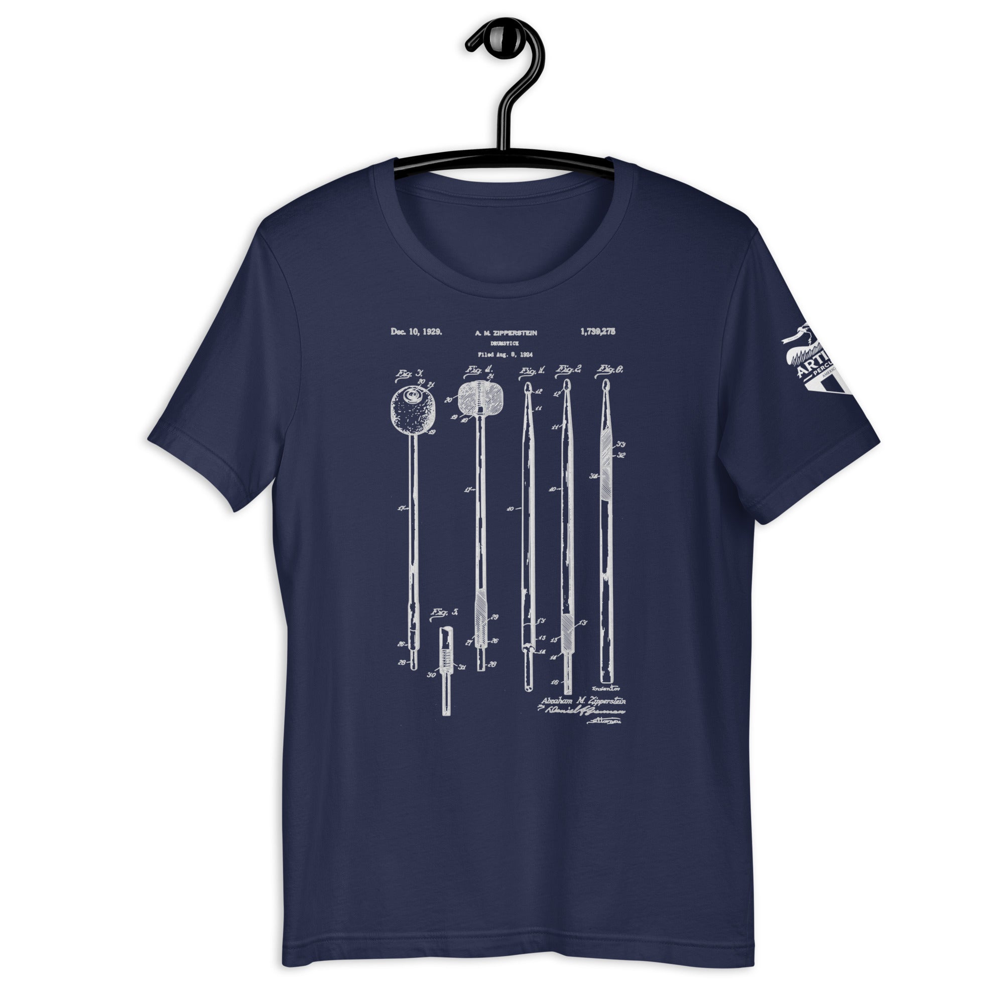 Merch - Zipperstein Mallet Patent Tee | Short - Sleeve Unisex - Artifact Percussion