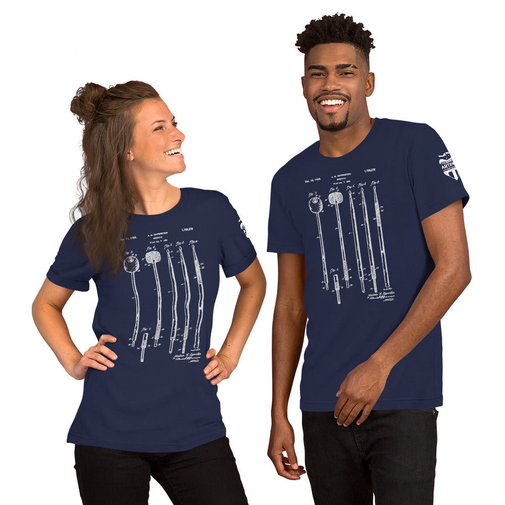 Merch - Zipperstein Mallet Patent Tee | Short - Sleeve Unisex - Artifact Percussion