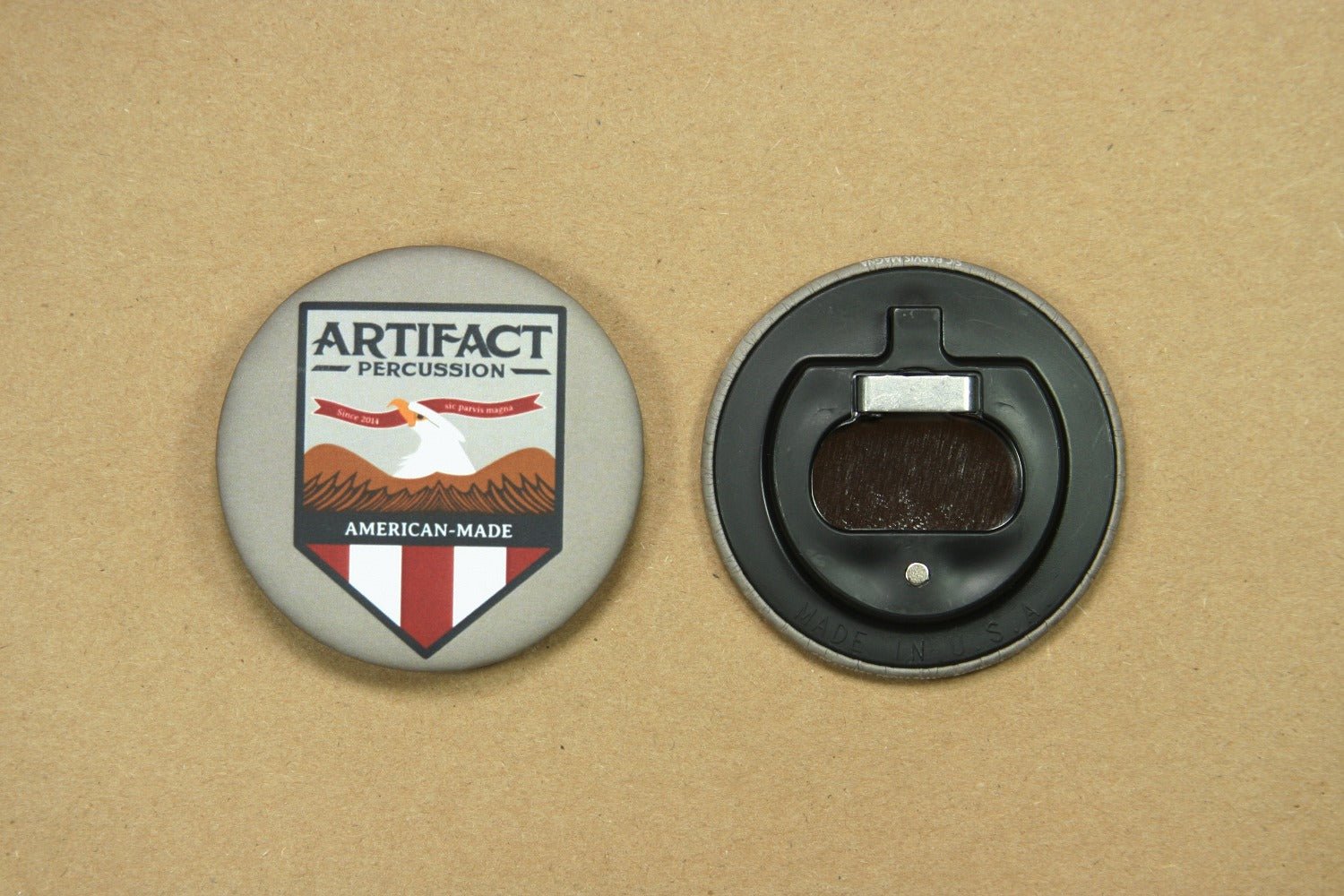 Merch - Magnetic Bottle Opener | Arti Badge - Artifact Percussion