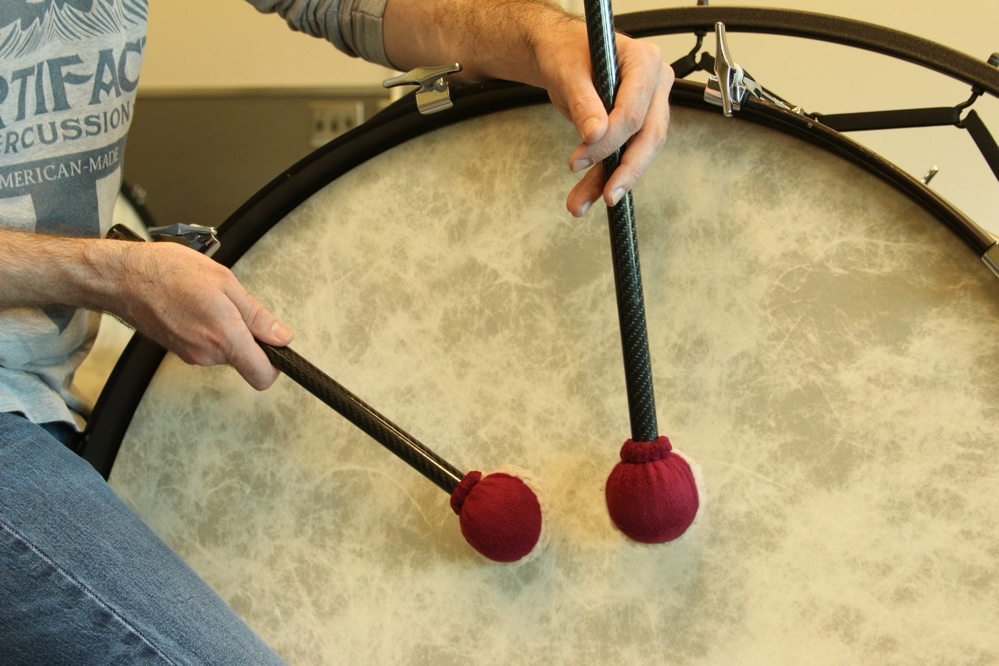 Bass Drum Beaters - Reliant Rollers | Double - sided/Mahler (one pair) | Bass Drum Mallets - Artifact Percussion