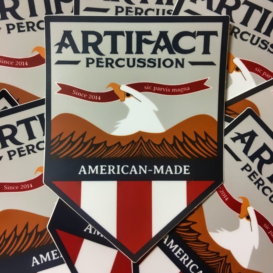 Merch - Sticker | Arti the Eagle Badge - Artifact Percussion